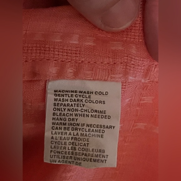 Tommy Bahama Light Melon Coral Linen Short Sleeve Shirt XXL - Picture 6 of 6